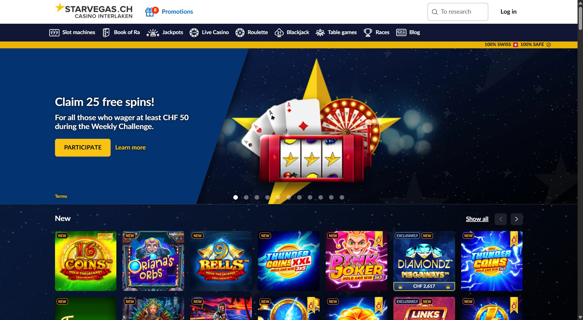 9. StarVegas- Facile configurazione del casinò Jeton